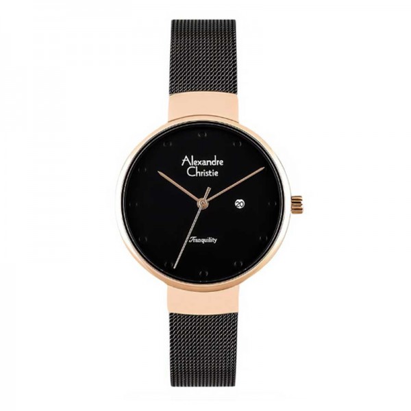 Alexandre Christie AC 2509 Rosegold Black LDBBRBA